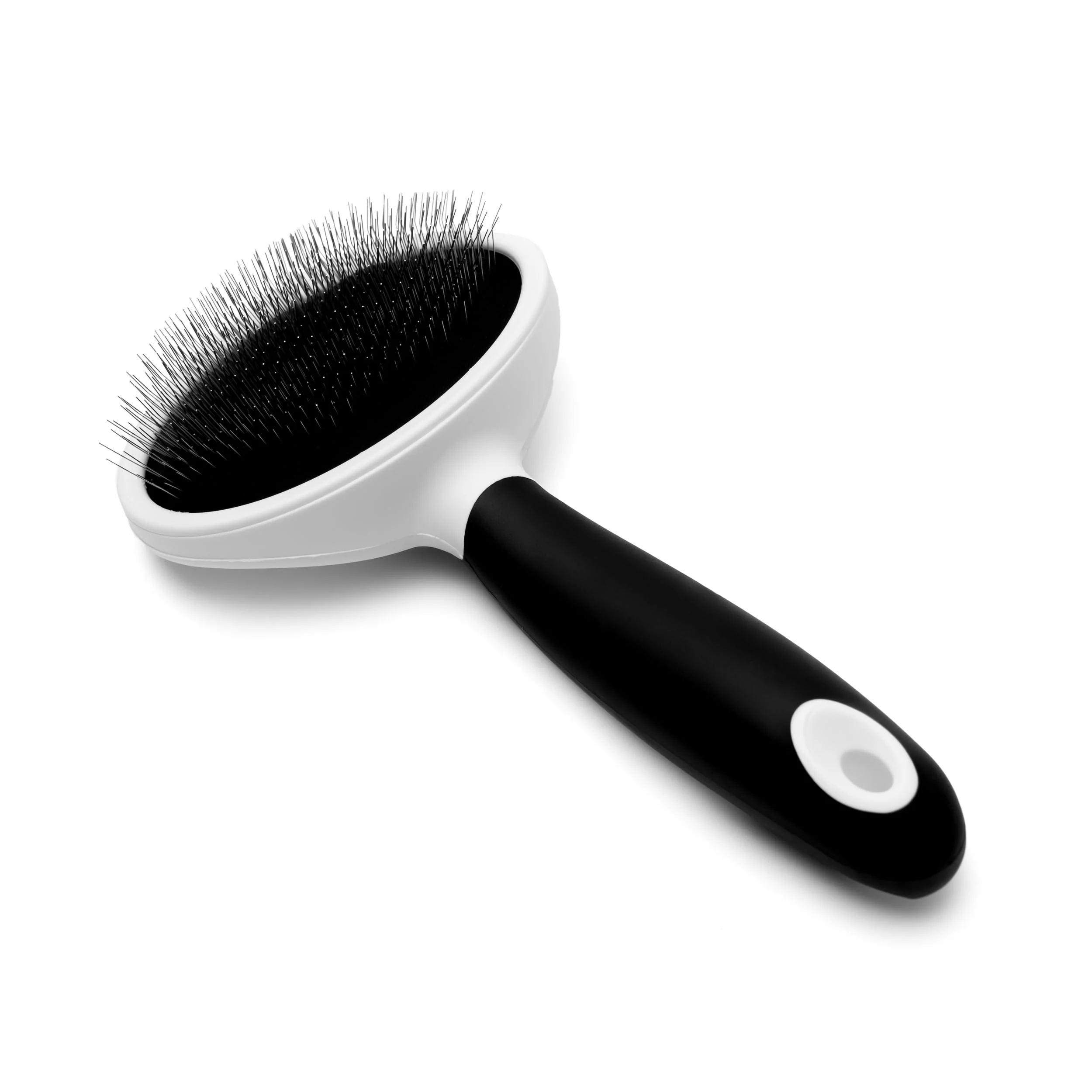 High-Performance Fuller Brush Slicker Pet Brush – Angled Fine Wires Ergonomic Rubberized Handle Quality
