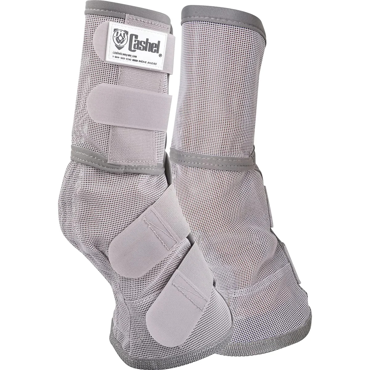 Traditional Cashel Crusader Pony Grey Fly Leg Guards – Durable Mesh Adjustable Fit Elegant