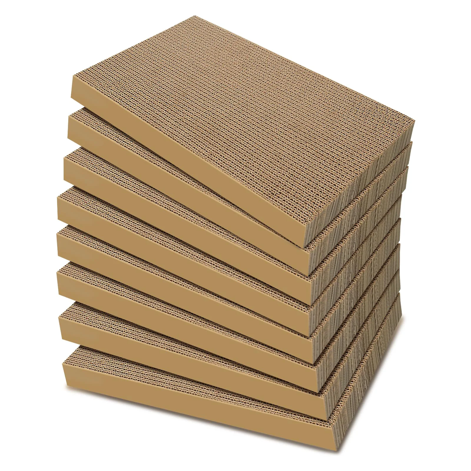Original AGYM 8-Pack Cat Scratcher Boards – Large 16×9 Inch Refillable Cardboard Top-Quality