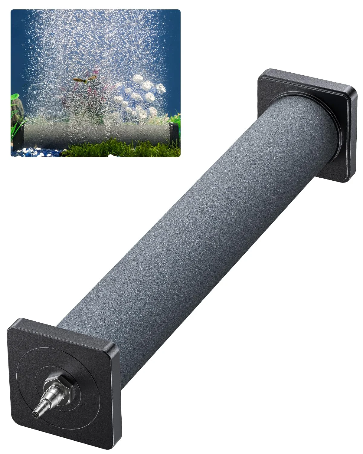 Trusted Pawfly 12-Inch Aquarium Air Stone — Large Tank Aeration Diffuser Relaxed
