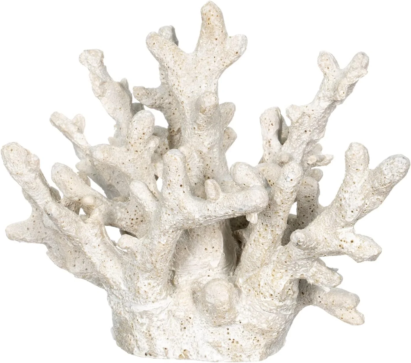 Easy-to-Use Nautical Crush Trading White Coral Decor – Faux Resin Coral Reef Centerpiece 6.5x5x5.5 in Coastal Beach Home Decor Premium Material