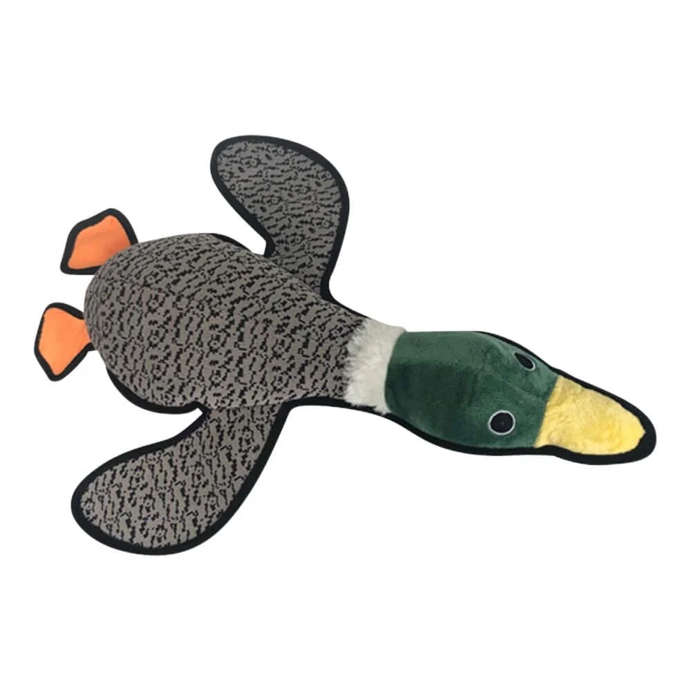 Exceptional Pet Lou Durable Farmhouse Dog Toys – 21-Inch Mallard Duck Multi-Size Collection Certified