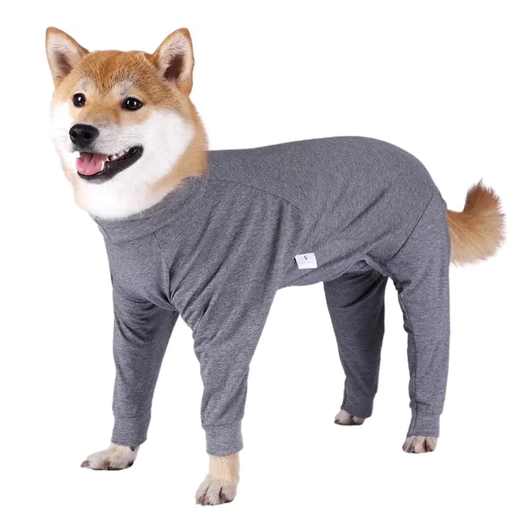 Xqpetlihai Dog Recovery Suit for Medium Large Dogs – Breathable Cone- Wound Protection Smooth