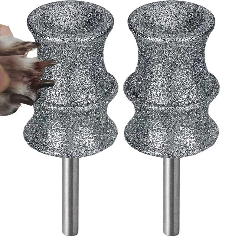 Superior TXZGM Stress- Diamond Bit Nail Grinder Attachment for Dremel 2-Pack Solid