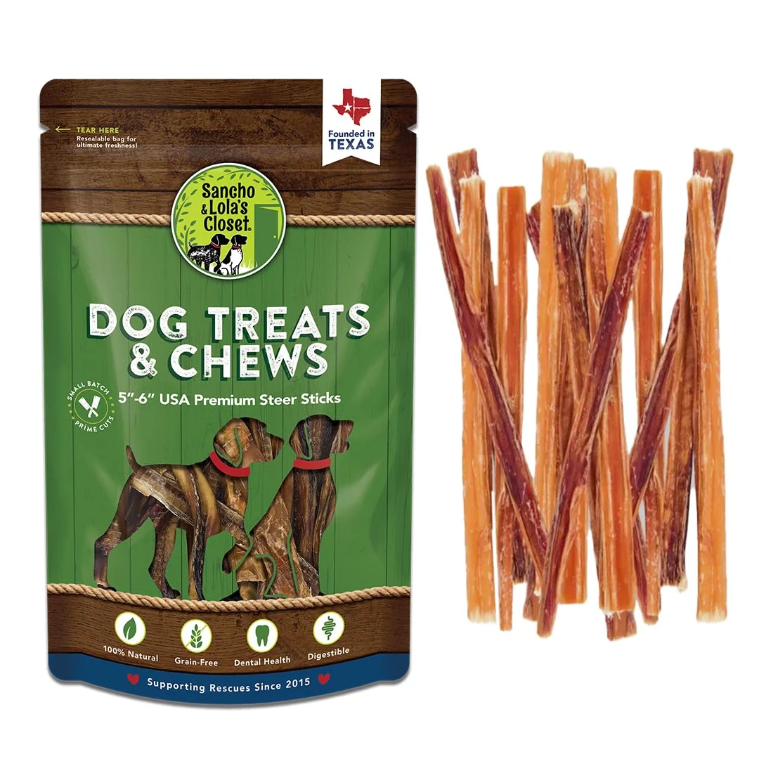 Healthy Sancho Lola’s Closet USA 6-Inch Steer Sticks Fine