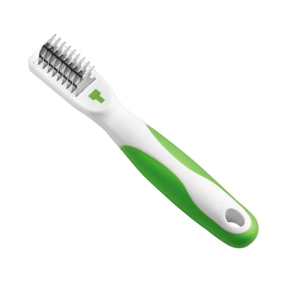 Premium Andis 66055 Dematting Tool – 9-Blade Safe on Wet Dry Hair Green Versatile