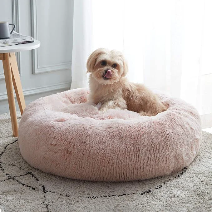Sustainable WESTERN HOME WH Calming Dog Cat Donut Cuddler Anti-Anxiety Warming Cozy Soft Top-Quality