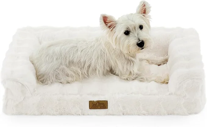 Fast Faux Rabbit Fur Orthopedic Dog Bed Dog Bed Elite