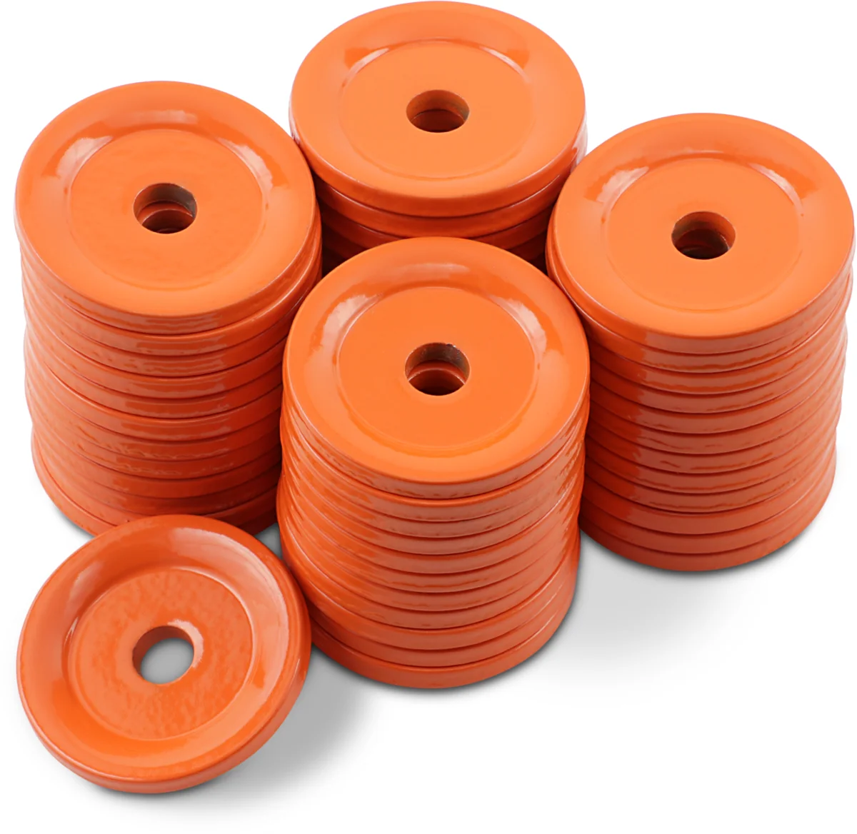 Innovative WOODY’S Support Plates – Orange – Round – 48 Pack ARG-3805-48 World-Class