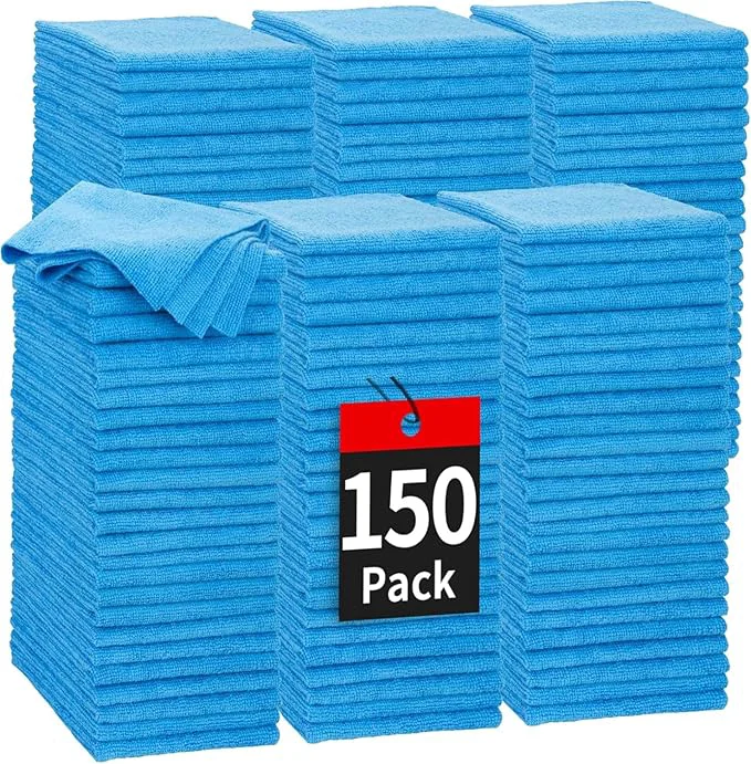 Efficient HOMERHYME Shop Towels 150 Pack Cleaning Rags Microfiber Towels Bulk All-Purpose Microfiber Cleaning Cloth Lint- Wipe Washcloth for Commercial Garage Automotive Housekeeping 11.5 11.5 About ThisOverview World-Class