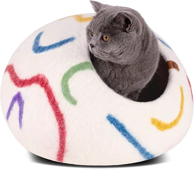 Consistent MEOWFIA Cat Cave – Premium Felt Cat Bed High-Quality