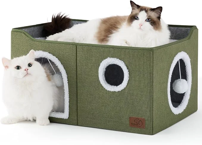 Stylish Bedsure Large Cat Beds for Indoor Cats Original
