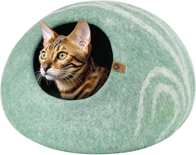 Original Design MEOWFIA Cat Cave – Premium Felt Cat Bed Trendy