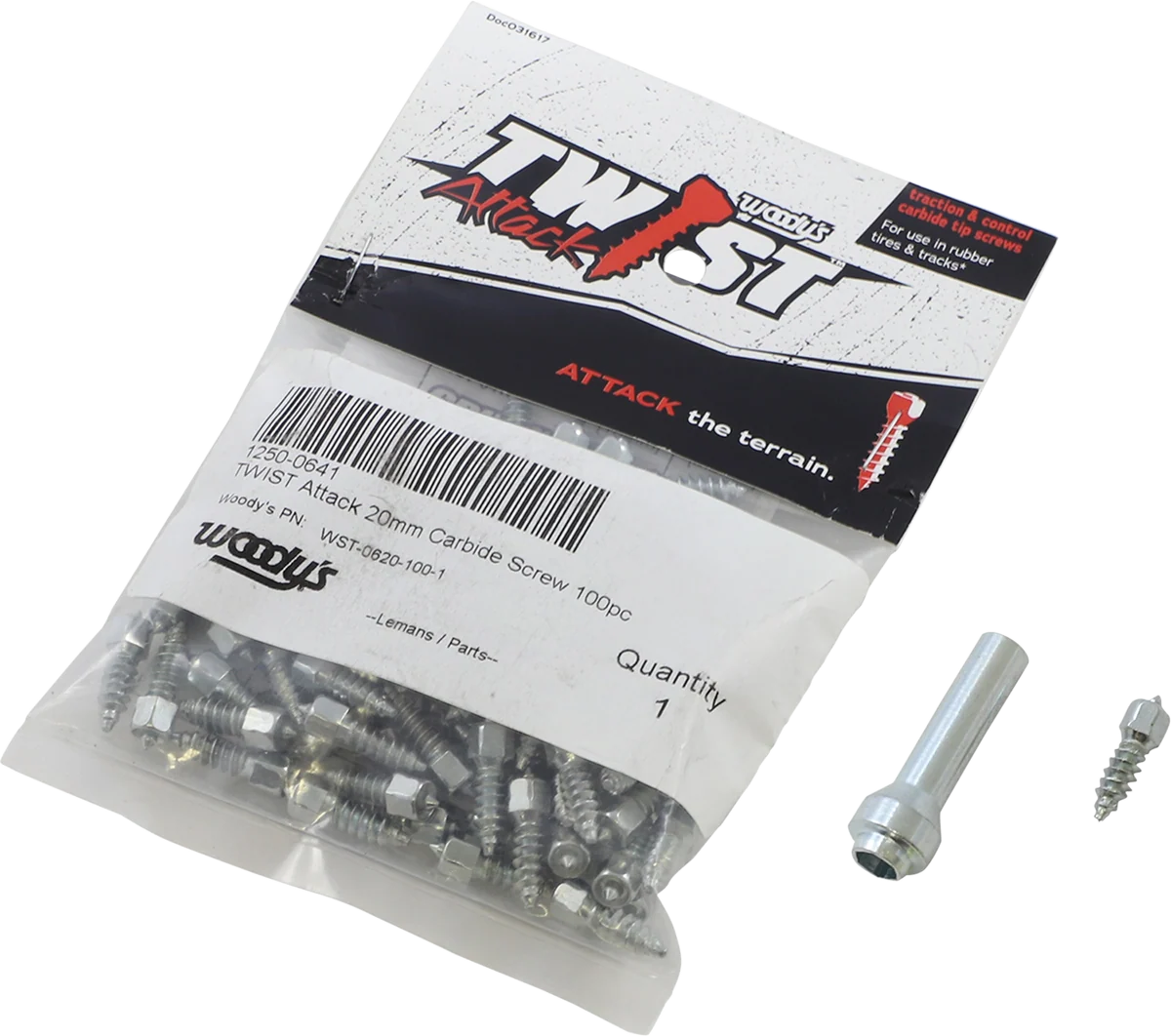 Luxury WOODY’S Twist Tire Screws – 20 mm – 100 Pack WST-0620-100 Original Design