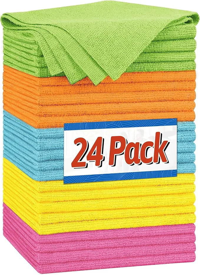 Unique FIXSMITH Shop Towels Microfiber Cleaning Cloth Bulk 24 Pack Microfiber Towels for Cars All-Purpose Absorbent Cleaning Rags Dust Cloth for Automotive Mechanic Garage Bar 11.5 x 11.5 inchAbout ThisOverview Flexible