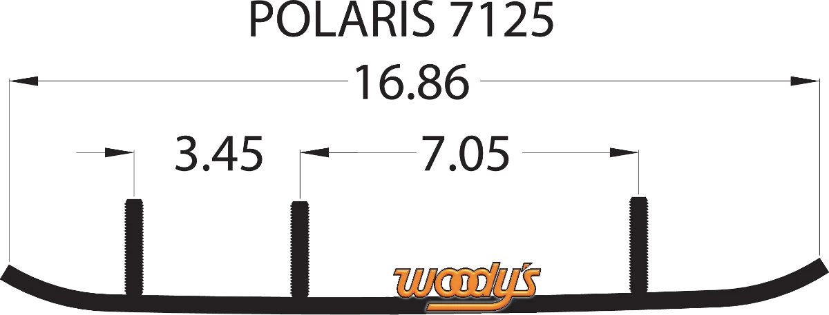 Reusable WOODY’S Extender Trail III Flat-Top Runner EPI3-7125 Convenient