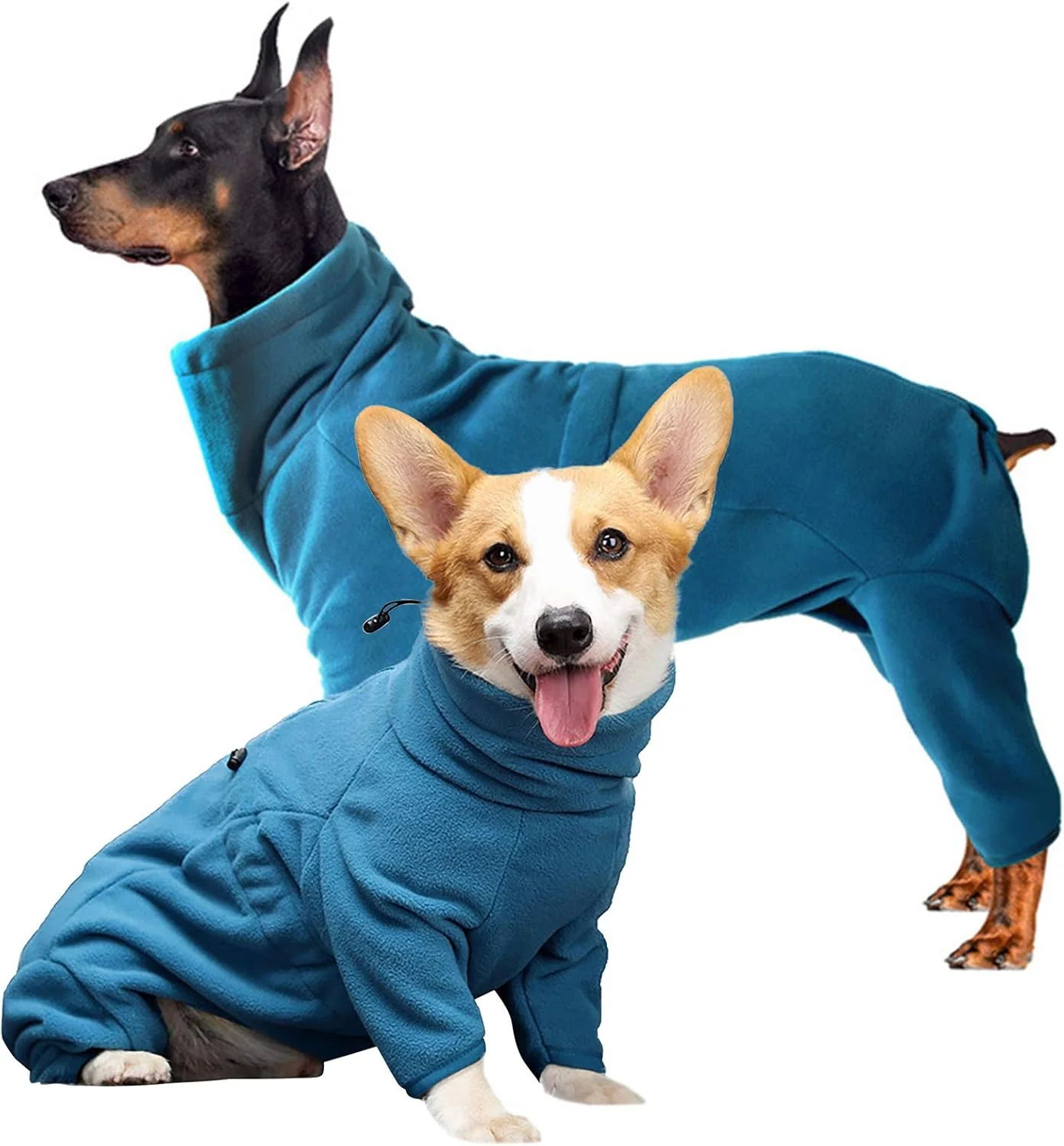 Comfortable ROZKITCH Dog Fleece Sweater Pet Windproof Warm Cold Weather Jacket Vest Cozy Jumpsuit Apparel Outfit Clothes for Small Medium Large Dog Walking Sleep 2XS Organic