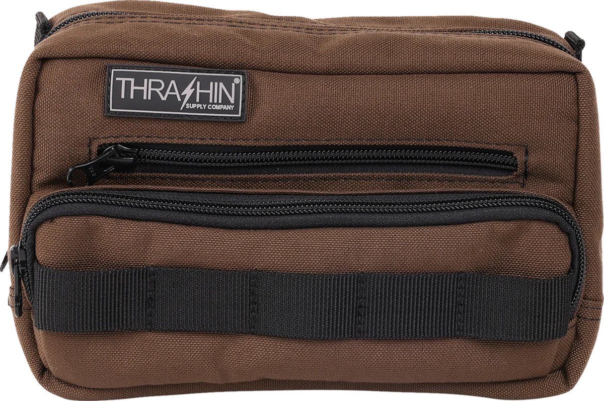 Breathable THRASHIN SUPPLY CO. Handlebar Bag Plus – Brown THB-0009 User-Friendly