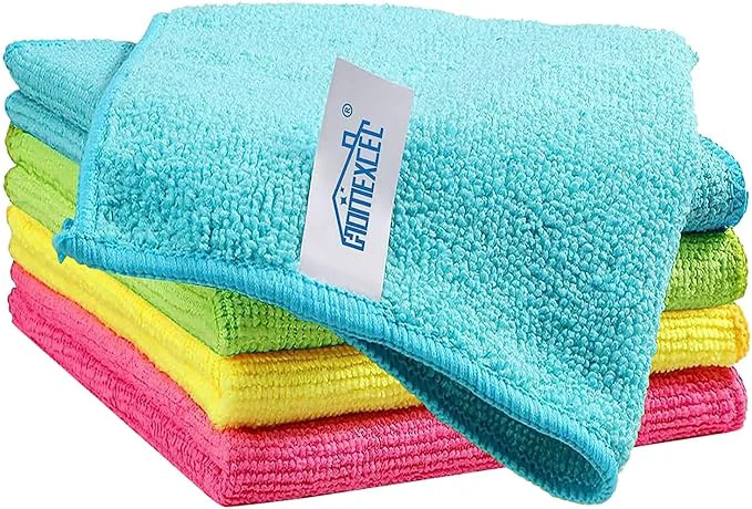 Dependable HOMEXCEL Microfiber Cleaning Cloth 5 Pack Cleaning Towels for Kitchen Lint Scratch- Highly Absorbent and Reusable Cleaning Rags for House 11.5 X11.5 inch Green Blue Yellow Pink About ThisOverview High-End