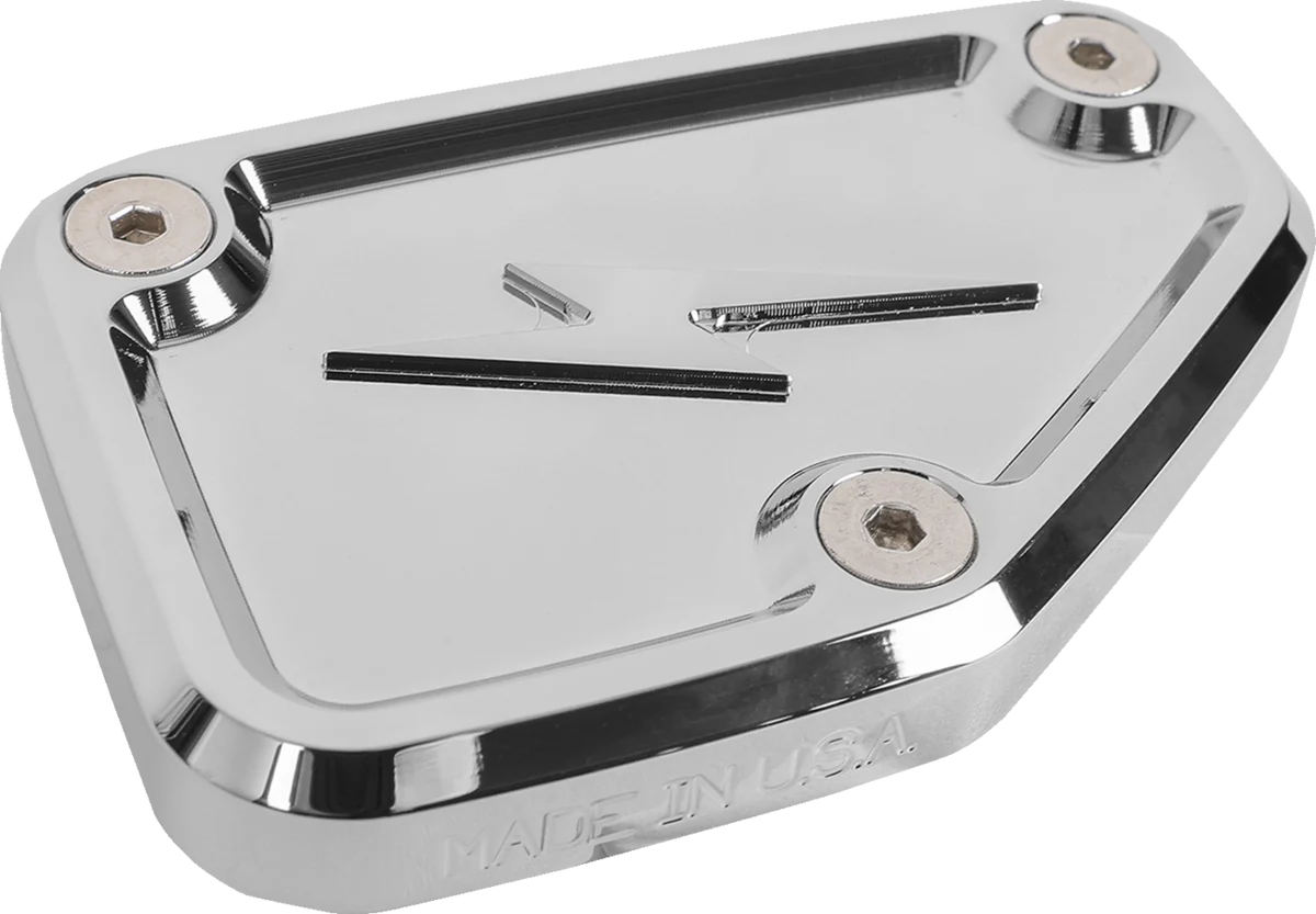 Original Design THRASHIN SUPPLY CO. Master Cylinder Cover – Brake – Front – Chrome TSC-3178-3 High-End