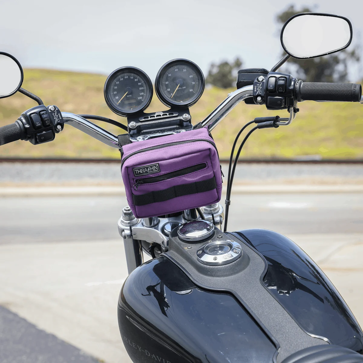 Healthy THRASHIN SUPPLY CO. Handlebar Bag – Purple THB-0024 Professional