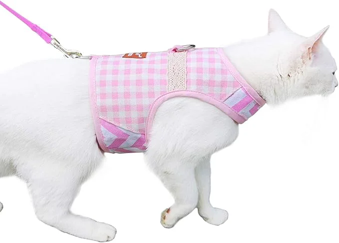 Long-Lasting Cat Harness and Leash for Walking Escape Proof Adjustable Cat Vest Harness Verified