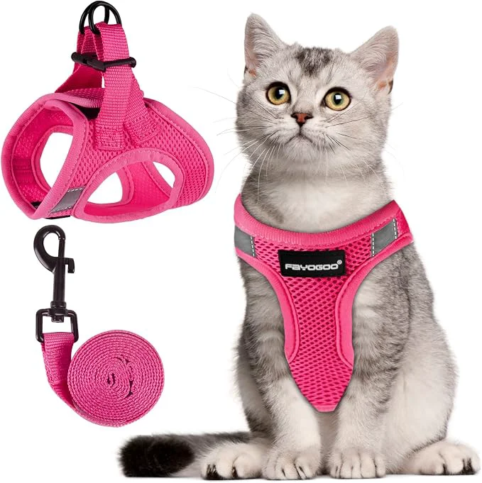 Authentic FAYOGOO Cat Harness and Leash Set Upgrade Step-in Escape Proof Harness Next-Generation