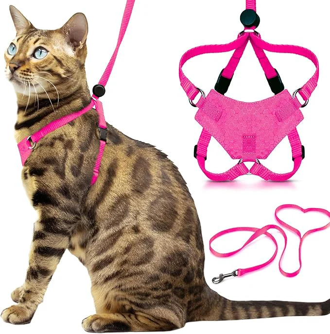 Smart Houdini™ Escape Proof Cat Harness and Leash Set by OutdoorBengal – Tactical Vest Carefully Designed
