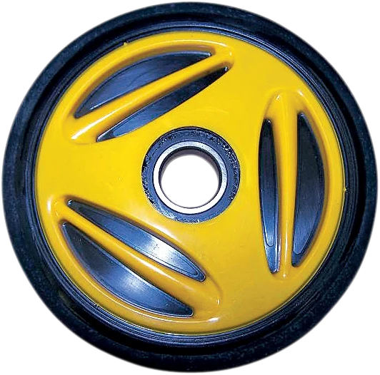 Traditional PARTS UNLIMITED Idler Wheel with Bearing 6205-2RS – Yellow – Group 10 – 165 mm OD x 1 ID R0165G-2 401A Crafted