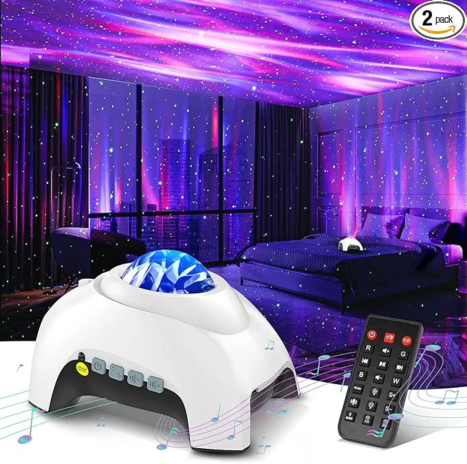 Breathable Northern Galaxy Light Aurora Projector with 33 Light Effects Night Li Powerful