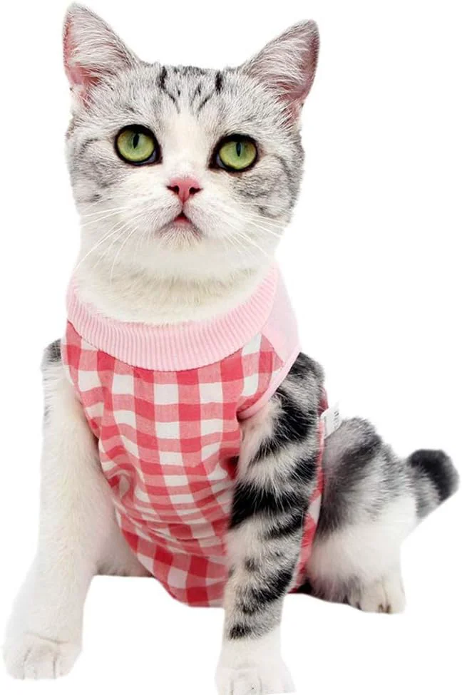 Recyclable Cat Recovery Suit for Abdominal Wounds or Skin Diseases Cat Onesie for Cats Optimized