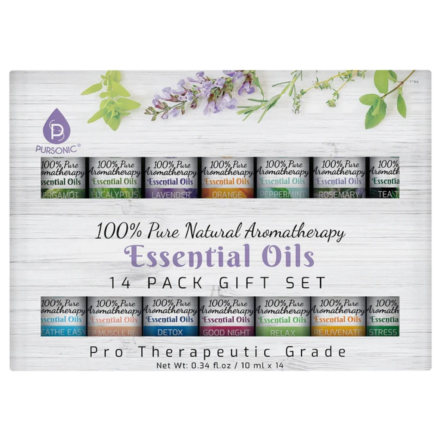 Casual Lot de 14 huiles essentielles d’aromathérapie 100 pures Dependable