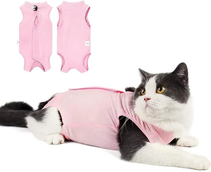 Dependable Cat Recovery Suit for Abdominal Wounds or Skin Diseases Cat Onesie for Cats Refined