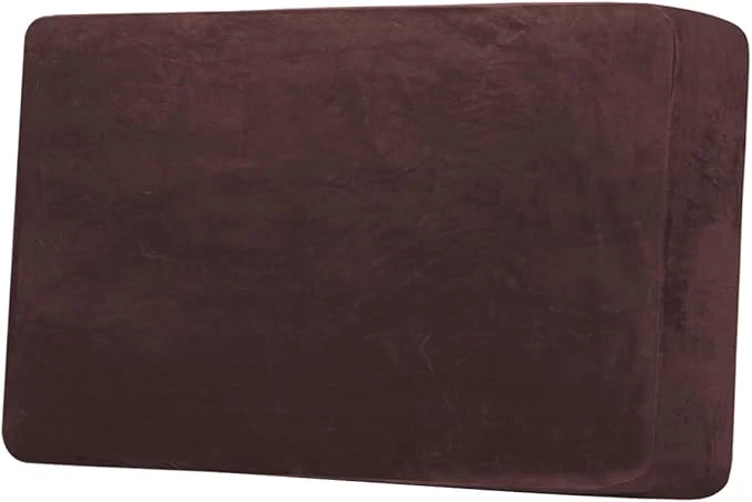 Premium Material H.VERSAILTEX Velvet Stretch Individual Couch Cushion Cover Plush Slipcover for Loveseat Sofa Furniture Protector Seat Cover 1 Piece Loveseat Cushion Cover Brown About ThisOverview First-Class
