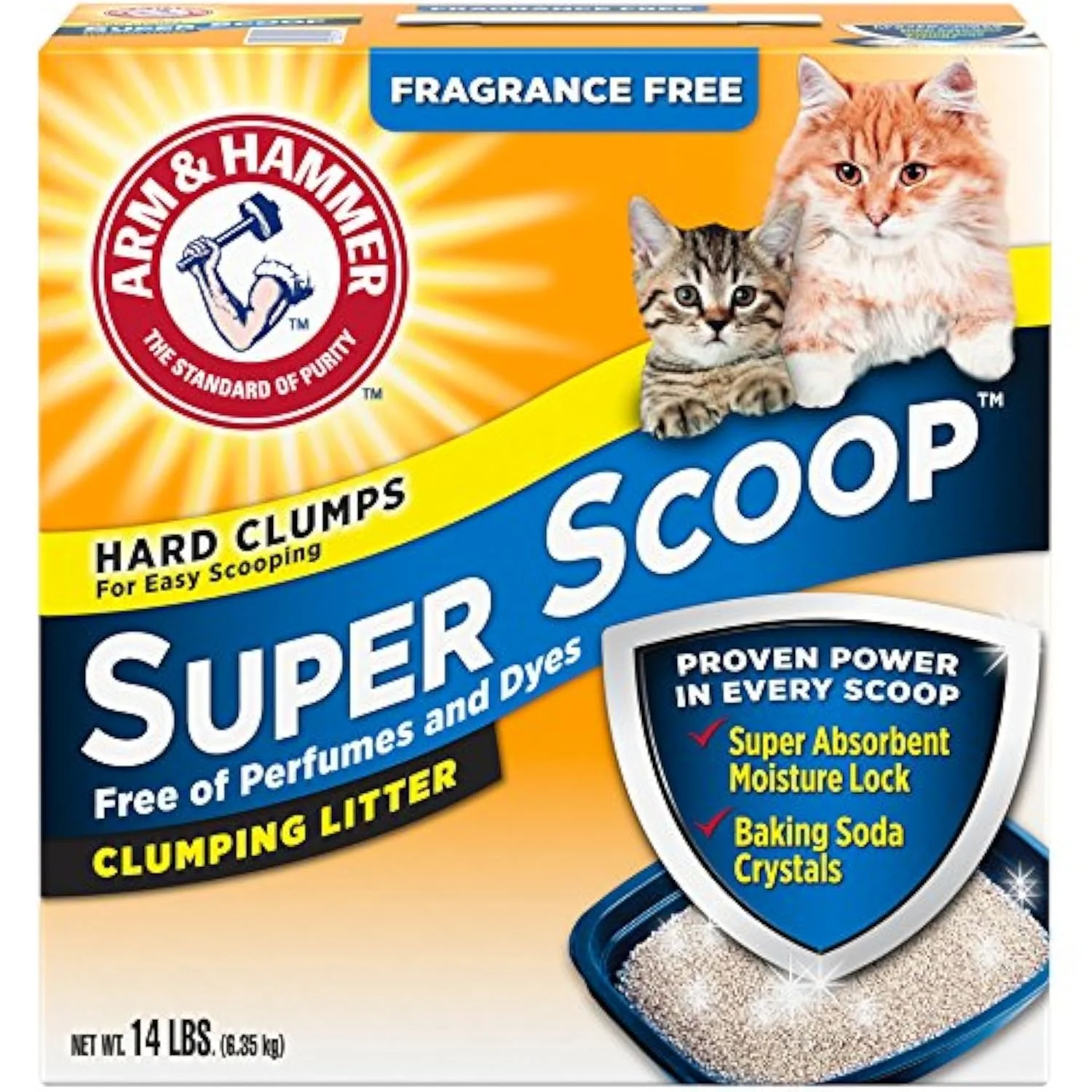 Effective Arm Hammer Super Scoop Litter – Fragrance 14 Lbs Odor Control Easy Clumps Elegant