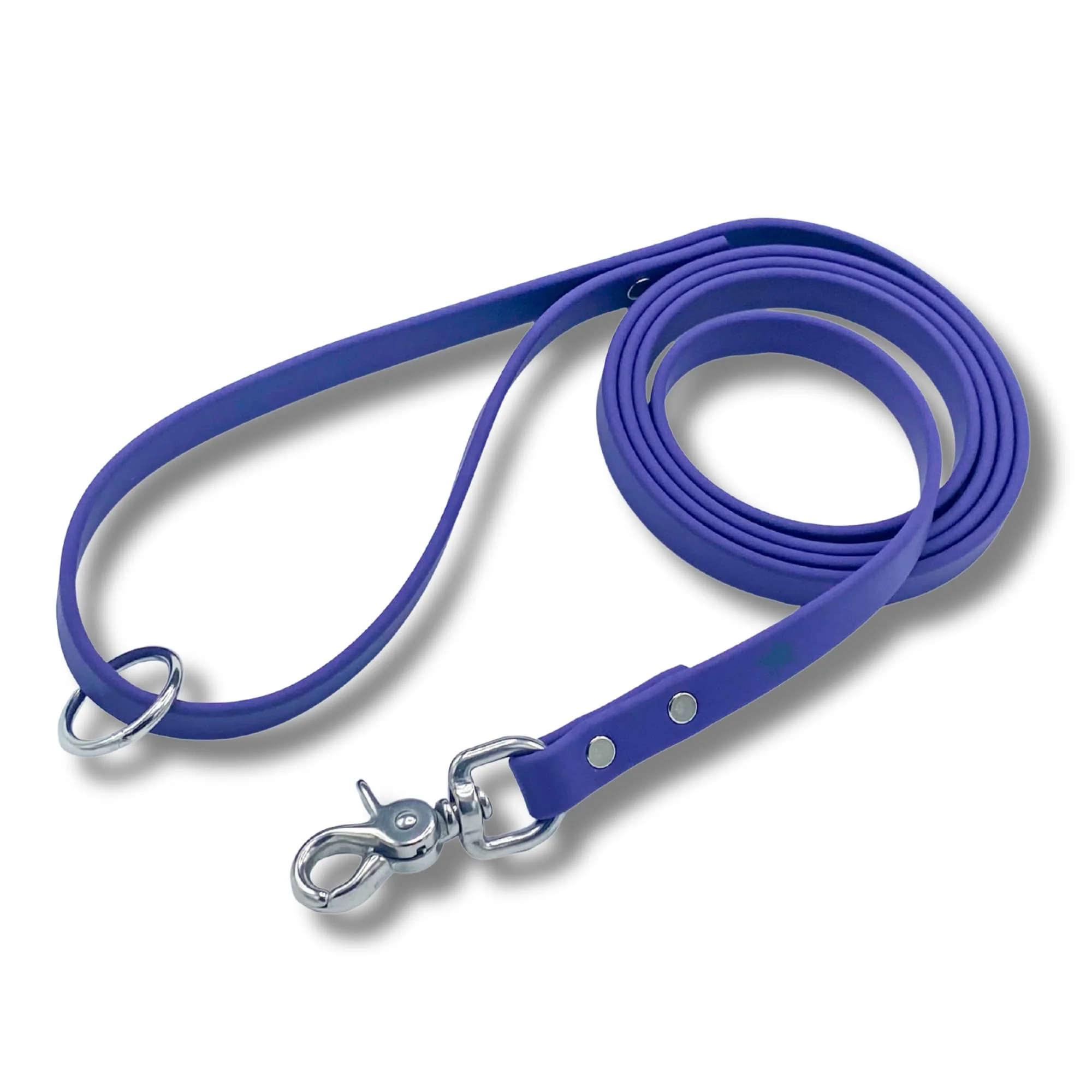 Eco-Friendly Gummy K9 Biothane Dog Leash Jim Hodges Dog Training — 6 ft Weatherproof Stainless Steel Clip Made in USA Solid