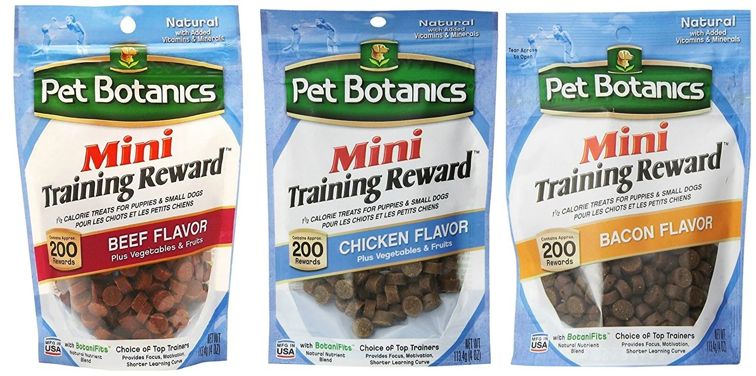 Advanced Pet Botanics Mini Training Rewards for Dogs – 3-Flavor Variety Bundle Beef Chicken Bacon 600 Treats Proven