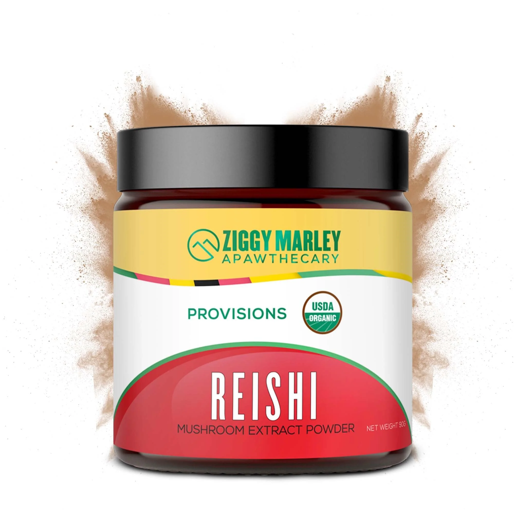 Secure ZMA Pets Ziggy Marley Organic Reishi Mushroom Powder for Dogs Cats – 90g Eco-Friendly