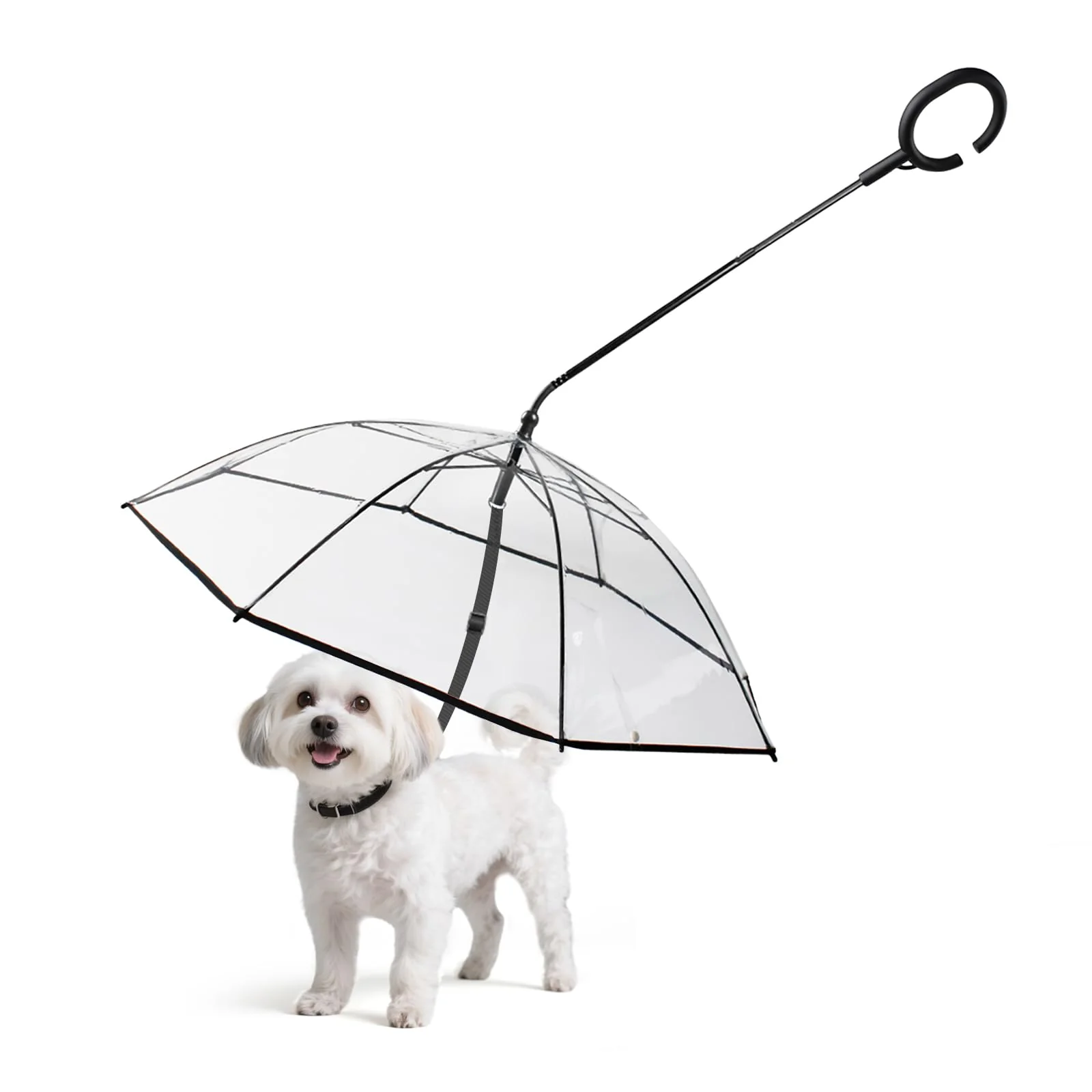 Soft Enjoying Dog Umbrella for Small Dogs – Clear Rainproof Umbrella with Adjustable Leash Exceptional