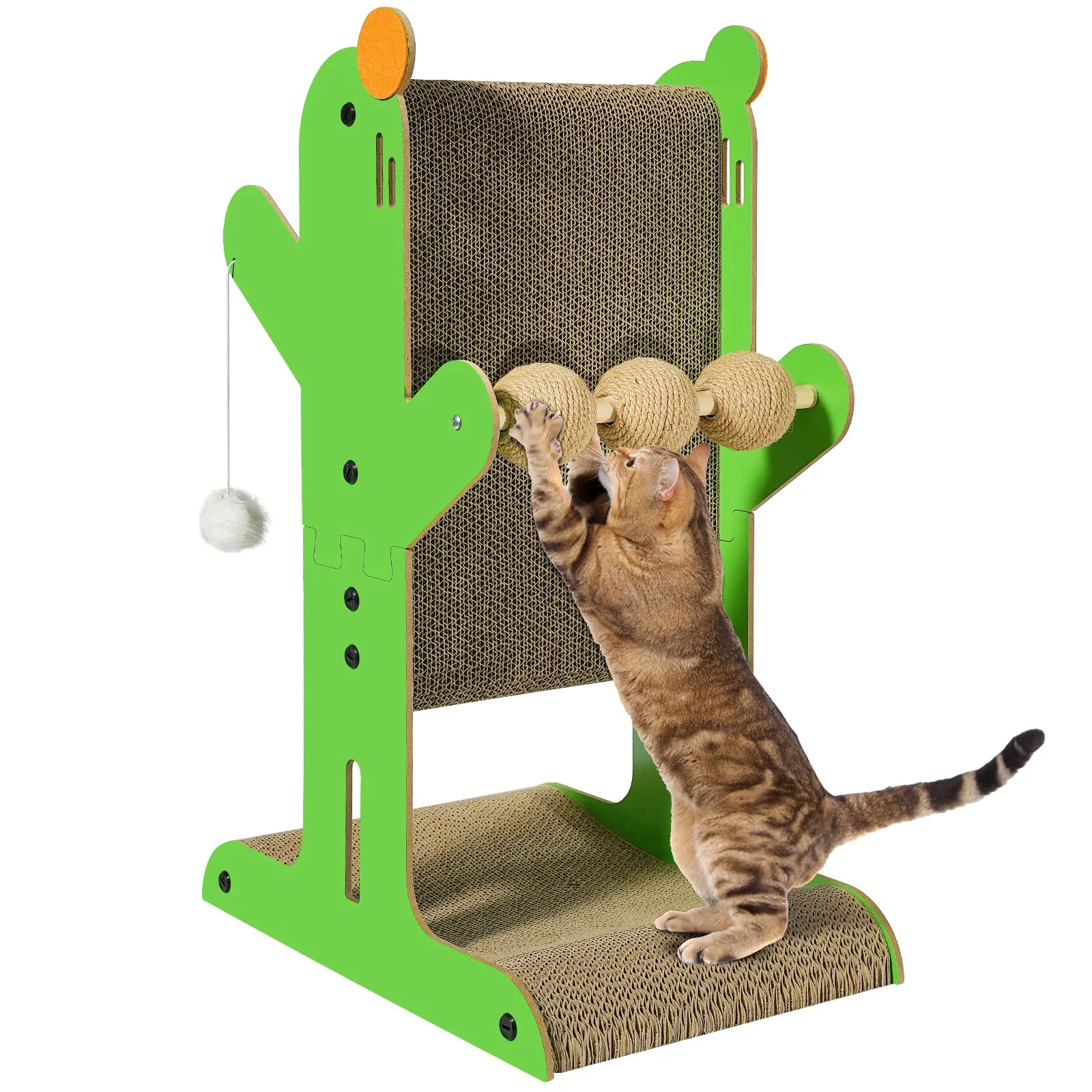 Smooth YEMOO Cat Scratcher – Double-Sided T-Shaped Cardboard Scratcher with Sisal Plush Toys Outstanding