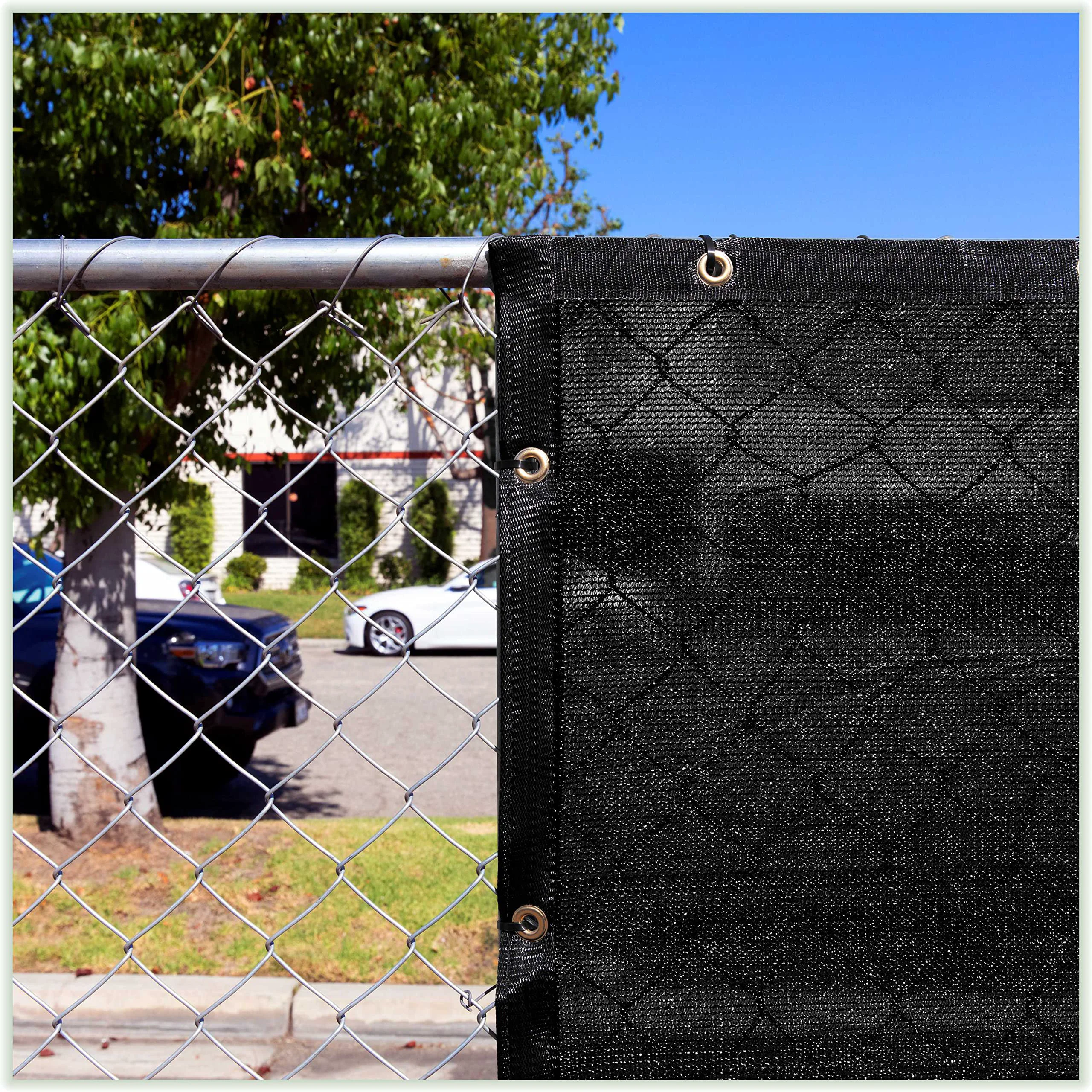 Verified ColourTree 4′ x 5′ Black Shade Cloth with Grommets Top-Quality