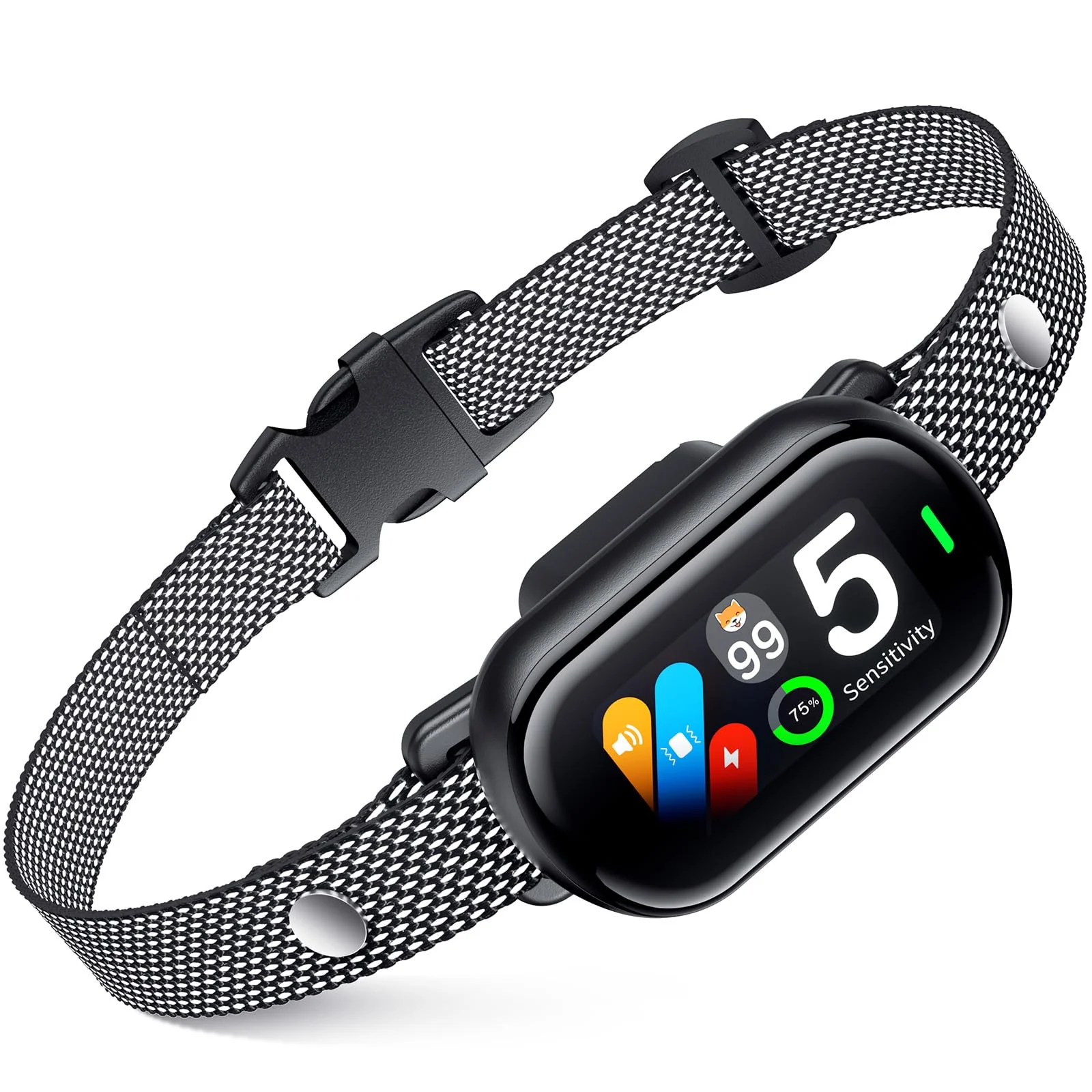 Stylish NOIDECE Bark Collar — Automatic Anti-Bark Training with Beep Vibration 5 Sensitivity Levels IP67 Waterproof Natural