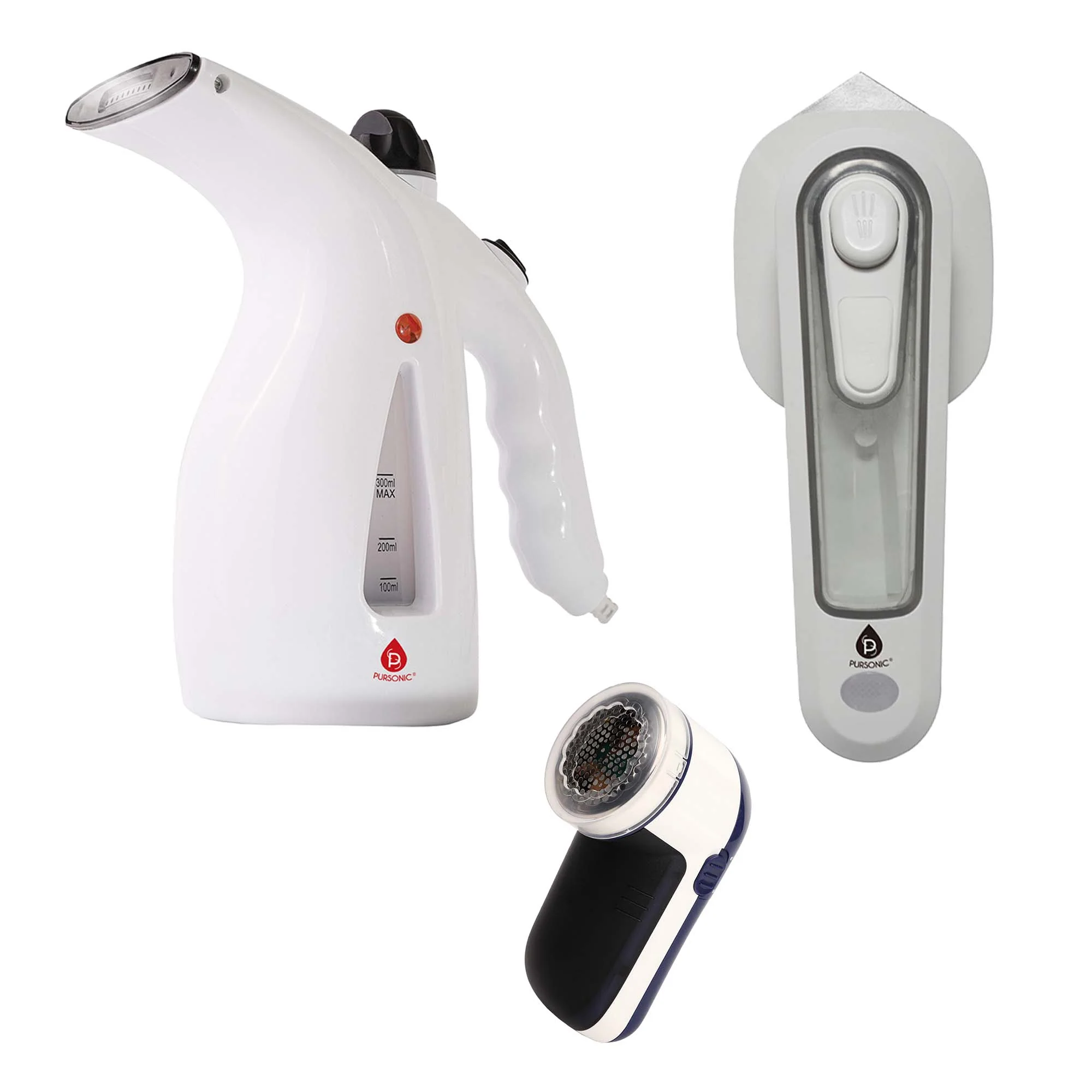 Durable Trio d’entretien du linge de voyage – Défroisseur mini fer et brosse anti-peluches Flexible