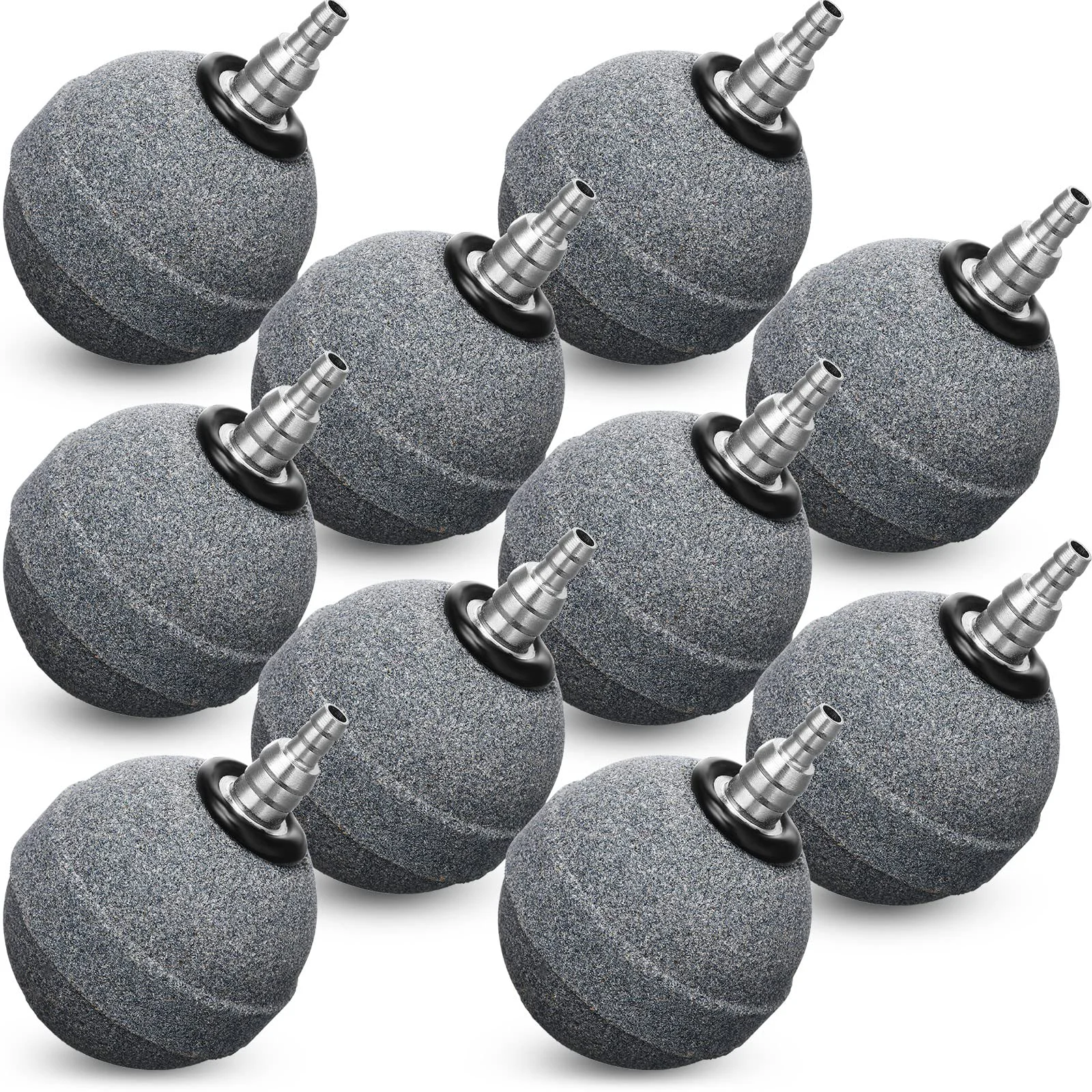 Selected Reginary 10-Pack Aquarium Air Stones – 2-Inch Ball Diffusers for Tanks Hydroponics Enhanced