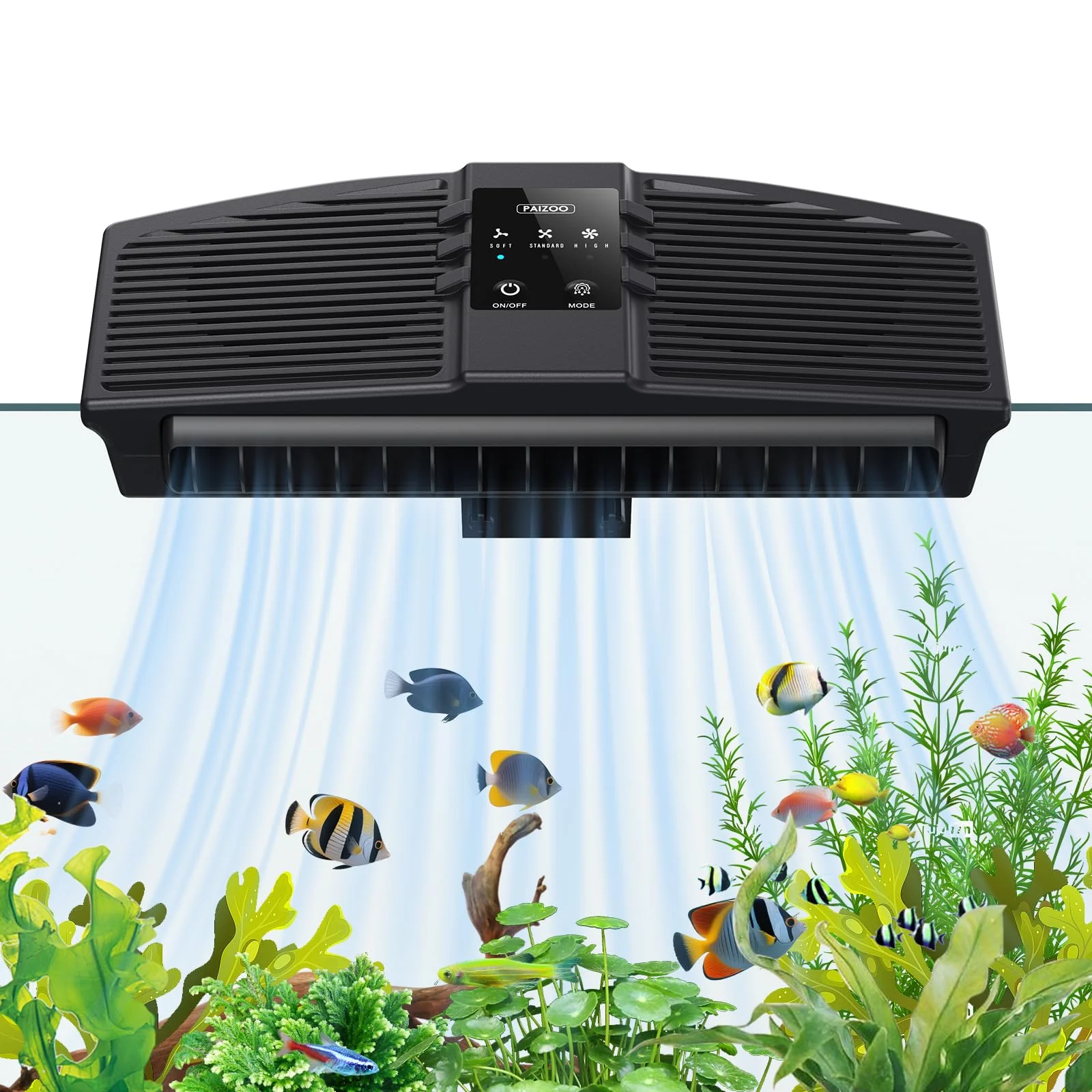 Exceptional PAIZOO Aquarium Chiller Fan – Dual-Motor 3-Speed Cooling for Freshwater Saltwater Tanks Official