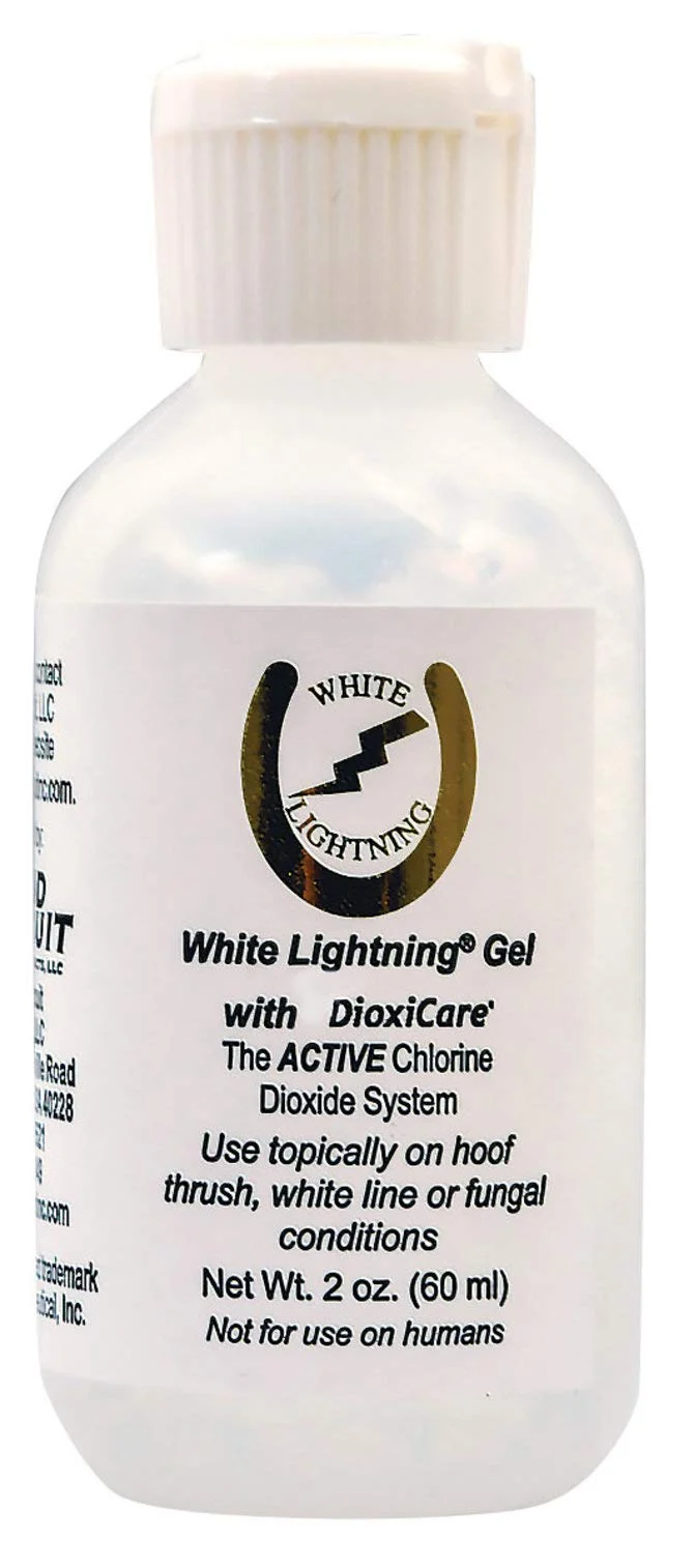 Smooth Grand Circuit White Lightning Gel 2 Oz with Dioxicare – Hoof Thrush White Line Fungal Care Genuine