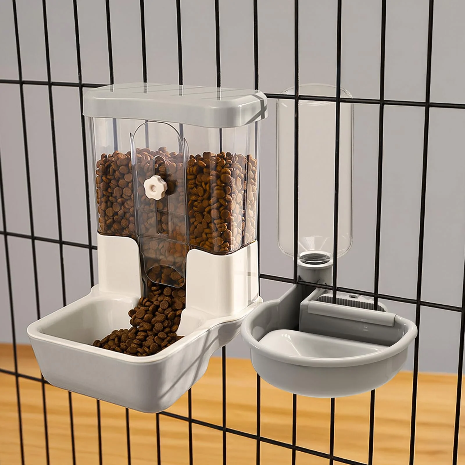 Durable TOKAYIFE Automatic Pet Food Water Dispenser – Gravity Feeder for Small Dogs Cats Rabbits More Casual