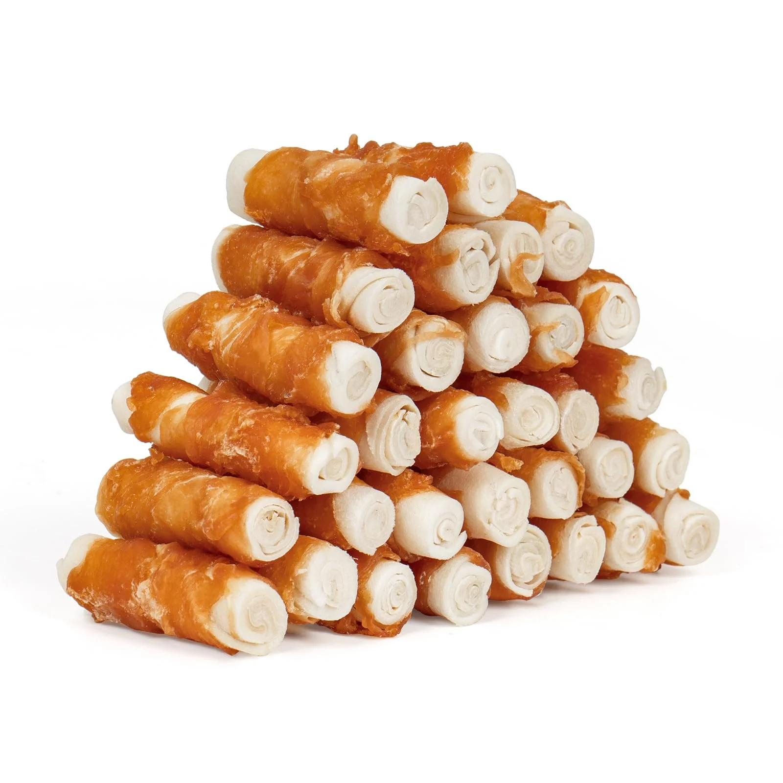 Advanced MON2SUN Chicken-Wrapped Rawhide Rolls for Small Dogs – 2.5-Inch Chews Teeth Cleaning 32 Count 21.2 oz Healthy