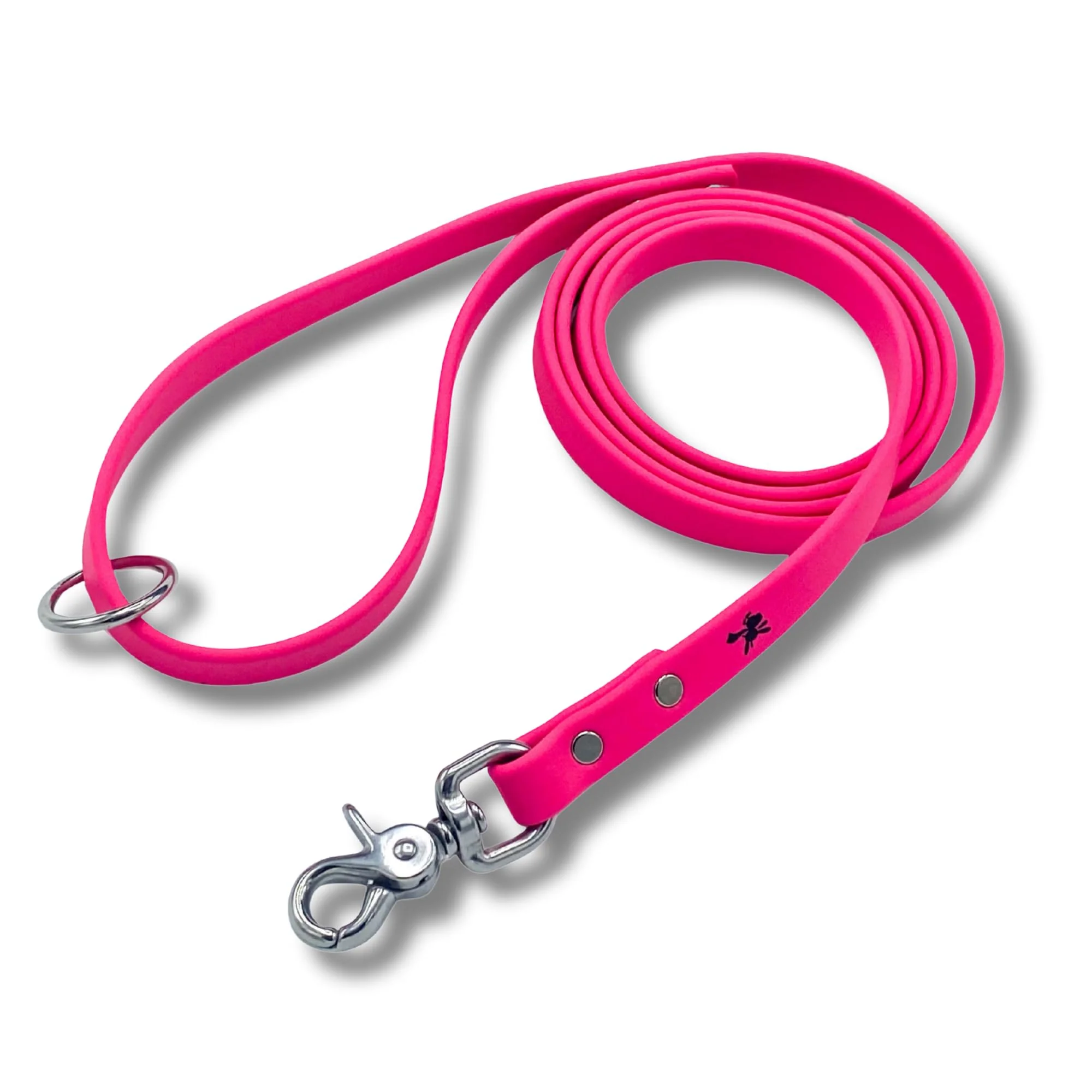 Solid Gummy K9 Biothane Dog Leash – 6 ft Training Lead by Jim Hodges Dog Training USA Made Stylish