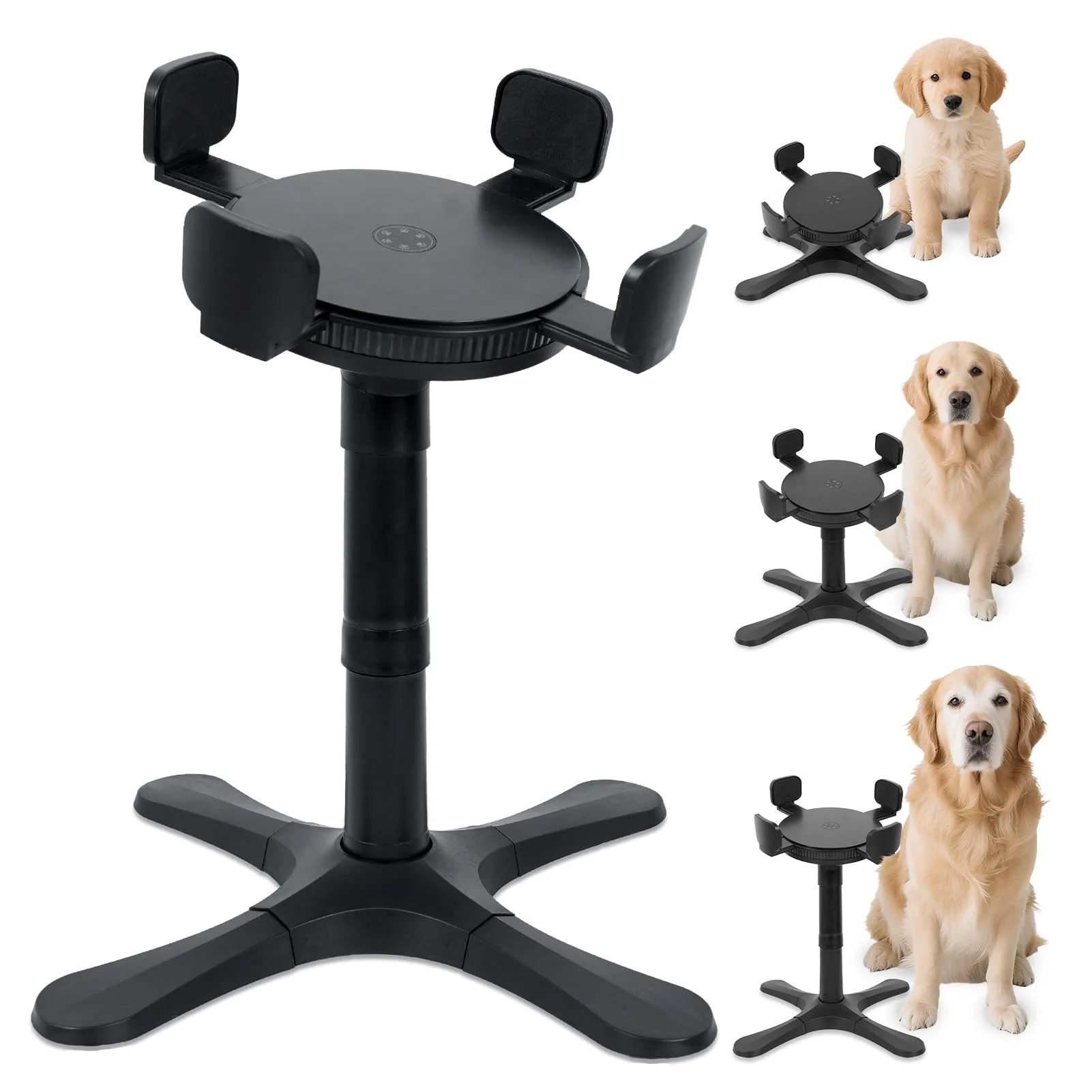 Top-Quality PETVENTURE Adjustable Dog Bowl Stand — 3 Heights 15° Tilt Non-Slip d Feeding Stand Recyclable